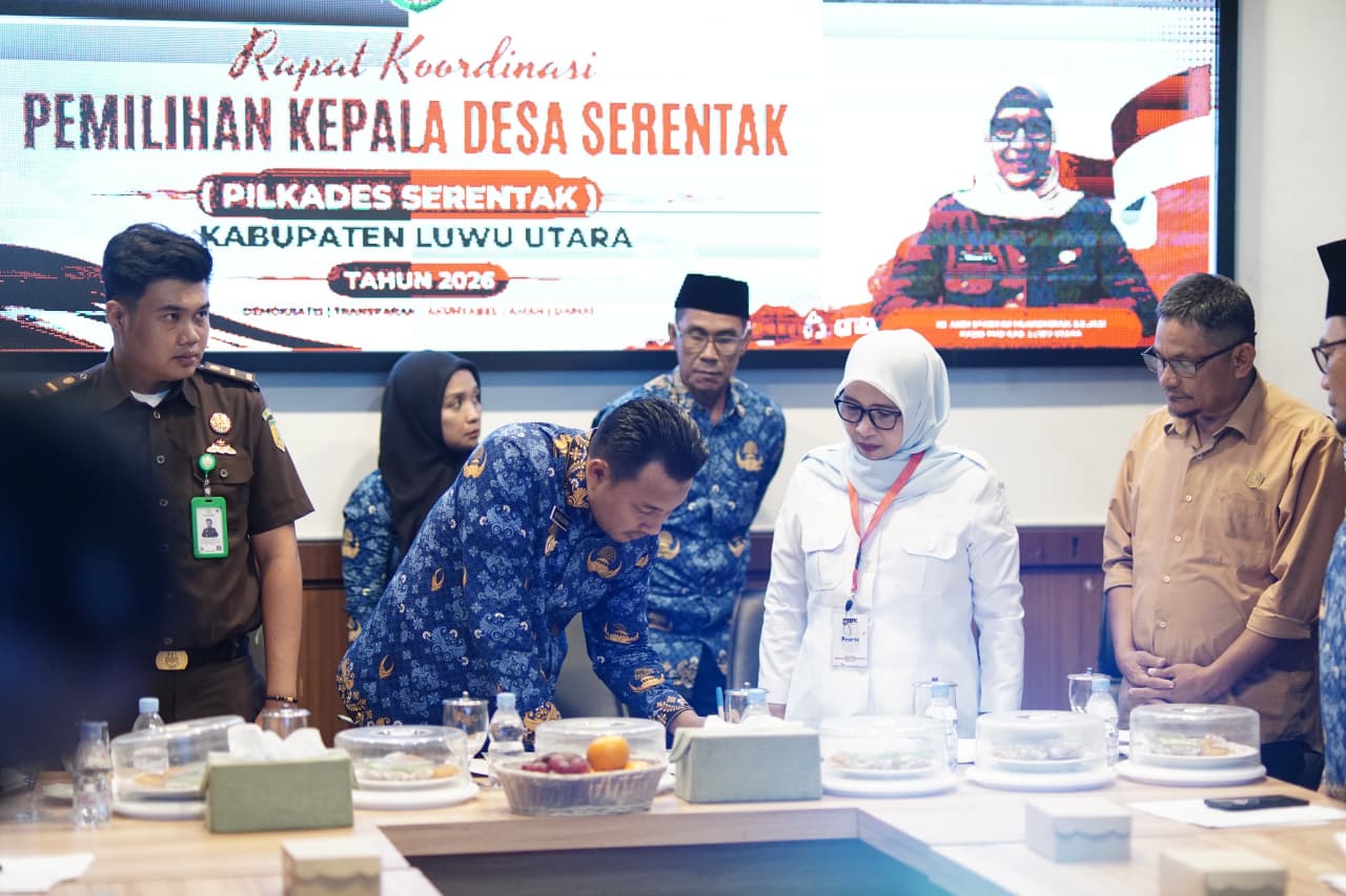 Matangkan Persiapan Pilkades Serentak 2026, Pemkab Luwu Utara Gelar Rakor Forkopimda dan Stakeholder